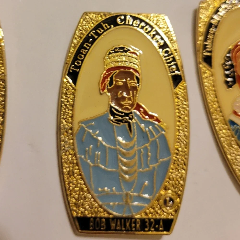 13pc Lions Club‎ International Native American Chiefs Enamel Trading Pin Set